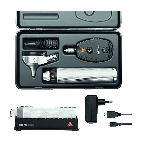HEINE BETA® 200 LED diagnostic set with ophthalmoscope and otoscope with USB Handle