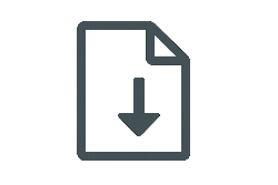 generate an icon indicating a downloadable file using this colour #495057 and making the transparent background